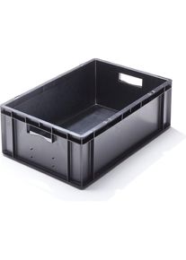 ESD-stapelbak van polypropyleen, uitwendige l x b x h = 600 x 400 x 210 mm, inhoud 40 l, VE = 2 stuks