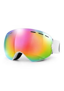 YEAZ Snowboardbrille »Ski- Snowboardbrille mit Rahmen pink/weiss verspiegelt XTRM-SUMMIT«