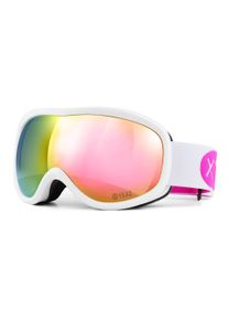 YEAZ Snowboardbrille »Ski- und Snowboard-Brille pink/weiss STEEZE«