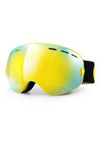 YEAZ Snowboardbrille »Ski- Snowboardbrille mit Rahmen gelb verspiegelt XTRM-SUMMIT«