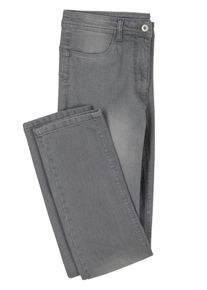 Dames Jeans met push-up-effect in grey-denim ,maat 19, WITT, 81% Katoen, 17% Polyester, 2% Elastan