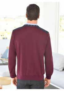 Marco Donati Heren Longsleeve in bordeaux ,maat 44/46, Witt, 100% Katoen