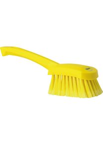 vikan Cepillo de mano con mango corto, blando, ensamblado, UE 10 unid., amarillo