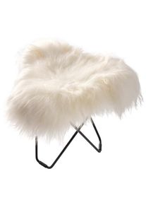 Iceland Flying Goose Tabouret en peau de mouton cuero