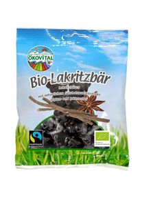 &Ouml;kovital Lakritzb&auml;r 80g, Bio-Lakritz mit nat&uuml;rlichem S&uuml;&szlig;holzwurzelextrakt, gluten- und laktosefrei,