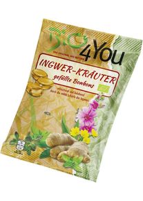 Bio 4You Bio-Bonbon-Ingwer-Kr&auml;uter, gef&uuml;llt 75g