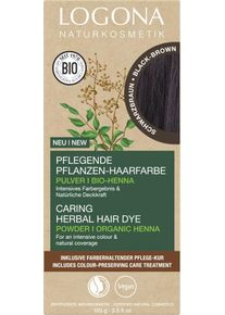 Logona Pflanzen Haarfarbe Pulver 090 schwarzbraun 100g