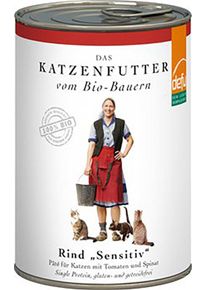 defu - Tierfutter Nassfutter Katze Rind 410g