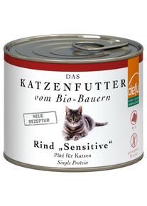 defu - Tierfutter Nassfutter Katze Rind 200g