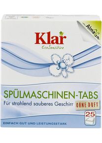 Klar EcoSensitive Sp&uuml;lmaschinen-Tabs, 25 St&uuml;ck, ohne Duft