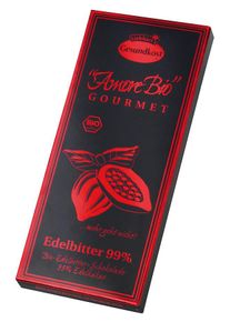 Liebhart's Gesundkost Bio-Edelbitter-Schokolade, 99% Kakaoanteil 80g
