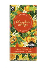 Chocolate and Love Orange 65% Kakao Dark 80g