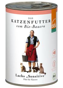 defu - Tierfutter Nassfutter Katze Lachs 410g