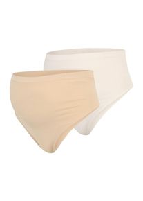 MAMALICIOUS Dames Broekje 'HEAL' beige / wit S-M
