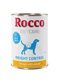 6x400g Rocco Diet Care Weight Control poulet, pommes de terre - Pâtée pour chien