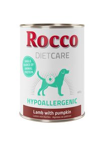 6x400g Rocco Diet Care Hypoallergenic, agneau - Pâtée pour chien