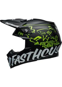 Bell Moto-9S Flex Fasthouse MC Core, kask krzyżowy , kolor: Matowy Czarny/Biały/Żółty , rozmiar: S