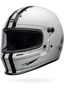 Bell Eliminator Steve McQueen, casque intégral , couleur: Blanc/Noir , taille: XXL