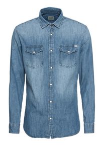 Jack & Jones JACK & JONES, M&aelig;nd, Skjorte 'Sheridan', Blue Denim, St&oslash;rrelse M