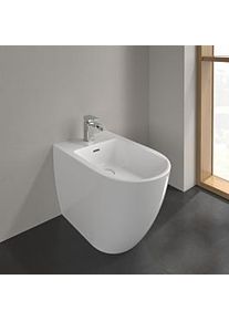 Villeroy & Boch Villeroy & Boch Subway 3.0 Wand-Bidet 44710001 37x59,5cm, 1 Hahnloch, mit Überlauf, weiß