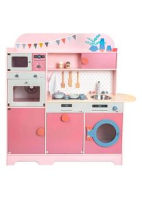 Small Foot - Wooden Play Kitchen Gourmet Pink 12dlg.