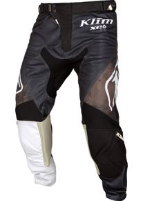 Klim XC Lite, textile pants , color: Black/White/Beige , size: 32