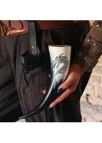 Corno da bevuta Testa di Drago - 0,3 l