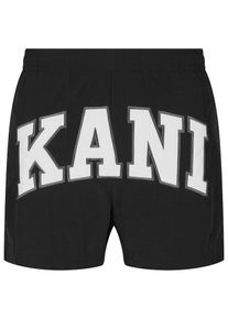 Karl Kani Szorty kąpielowe do kolan dla mężczyzn czarny / biały Rozmiar L