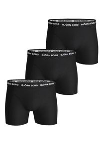 Björn Borg BJÖRN BORG Boxershorts 'Solid' Herren schwarz Größe L Logoprint
