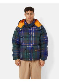 North Face Printed 71 Sierra Down Jacket (Plaid Print) - Ponderosa Green