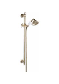 Novaservis - Sets de douche - Colonne de douche Retro avec tube, douche à main, flexible et support, bronze KITRETRO,46