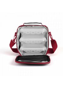 LIVOO SEP126R - Set sacoche lunch box, Isotherme pour conserver vos aliments 6h au frais, avec 3 tupperware