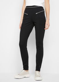 bonprix Legginsy Punto di Roma czarny 44/46