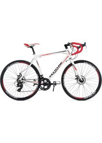KS-Cycling Ks Cycling Rennrad »Euphoria«, 14 Gang, Shimano, Tourney Schaltwerk, Kettenschaltung rot, Größe 62 cm - 28 Zoll (71,12 cm), Aluminium-Rahmen