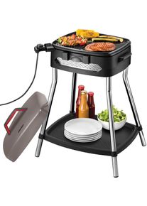 Unold Elektro-Standgrill »Barbecue Power Grill 58580«, 2000 W schwarz, Auch als Tischgrill verwendbar