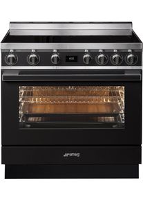 Smeg Induktions-Standherd »cpf9ip«, cpf9ipan grau, Energieeffizienzklasse A+ (A+++ bis D)