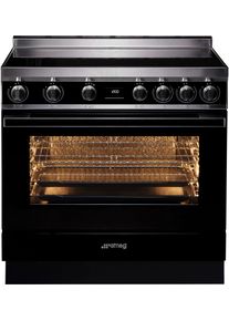 Smeg Induktions-Standherd »cpf9ipbl«, cpf9ipbl schwarz, Energieeffizienzklasse A+ (A+++ bis D)