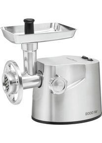 ProfiCook Fleischwolf »Pc-Fw 1173 Aluminium«, 2000 W grau, Robuster Profi-Fleischwolf mit Alu-Druckguss-Gehäuse und widerstandsfähigem...
