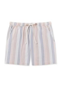 Schiesser Dames Pyjamabroek ' Mix+Relax ' beige / blauw / wit gemêleerd XS
