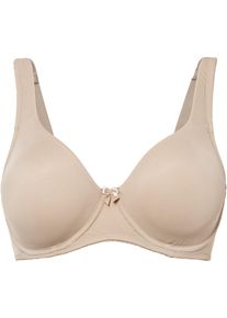 T-shirt bh met beugels en gerecycled polyamide - beige - maat 100G - bonprix