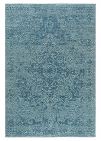 Vloerkleed Plat Geweven Tosca Blauw 115x180 cm