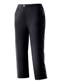 Dames Capribroek van polyester, strijkvrij in zwart ,maat 38, WITT, 100% Polyester