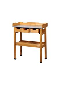 Tchibo - Pflanztisch mit Schubladen - 40x80x90cm - naturfarben - Holz / Holz