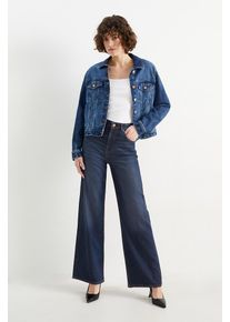 C&Amp;A Wide Leg Jeans-High Waist, Blau, Taille: 44