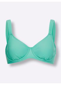 feel good Dames Bikinibovenstukje in blauwgroen ,maat 38C, Witt, 80% Polyamide, 20% Elastan