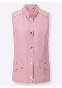 Dames Bodywarmer met klepzakken in hortensia ,maat 38, WITT, 100% Polyester. Wattering: 100% Polyester