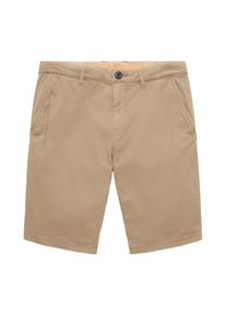 Tom Tailor Herren Chino Shorts, braun, Uni, Gr. 31, baumwolle