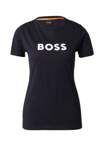 BOSS, Damer, Shirts 'Elogo 5', Sort / Hvid, Størrelse M