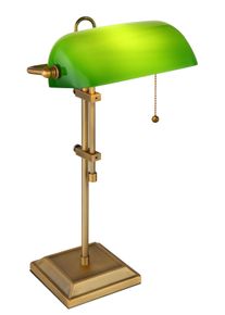 Lampe de banquier Globo ANTIQUE Vieux laiton, 1 lumière