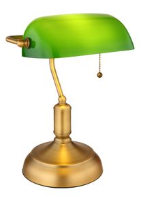 Lampe de banquier Globo ANTIQUE Vieux laiton, 1 lumière